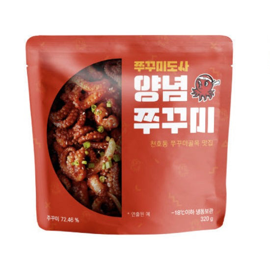 Spicy Stir-Fried Baby Octopus (Jjukkumi) 쭈꾸미도사 양념쭈꾸미 320g